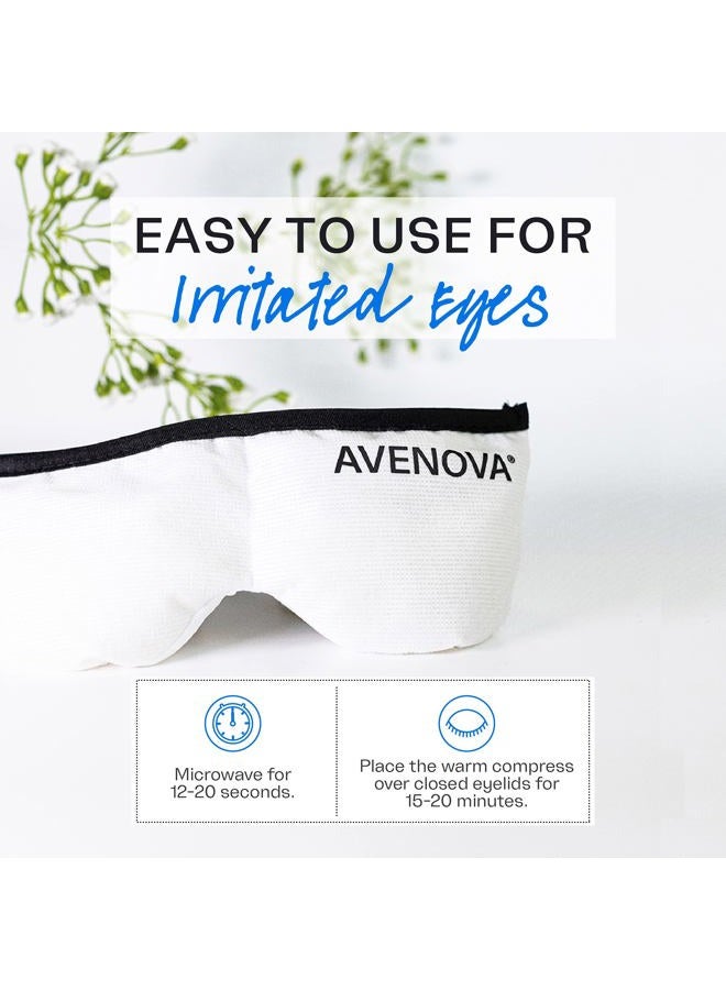 Avenova Moist Heating Eye Compress Mask – Reusable & Microwavable Eye Mask Provides Relief from Allergies, Sinuses, Headaches, Puffy and Irritated Eyes, Dry Eyes, Blepharitis, and Styes - Image 3